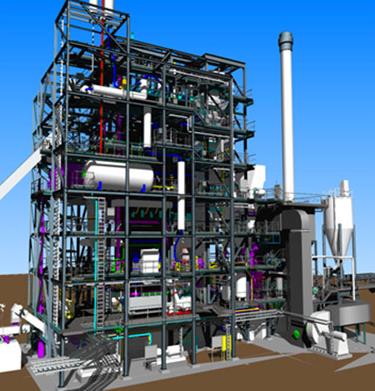 3D-billede af ENGIE Cofely, SODC i Orléans, Frankrig